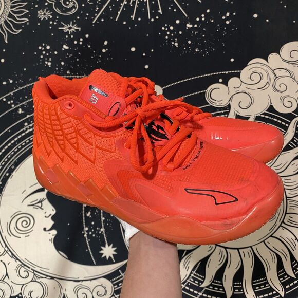 Puma Melo MB.01 Mens Basketball Performance Shoes Size 13 Orange Sports main image 6